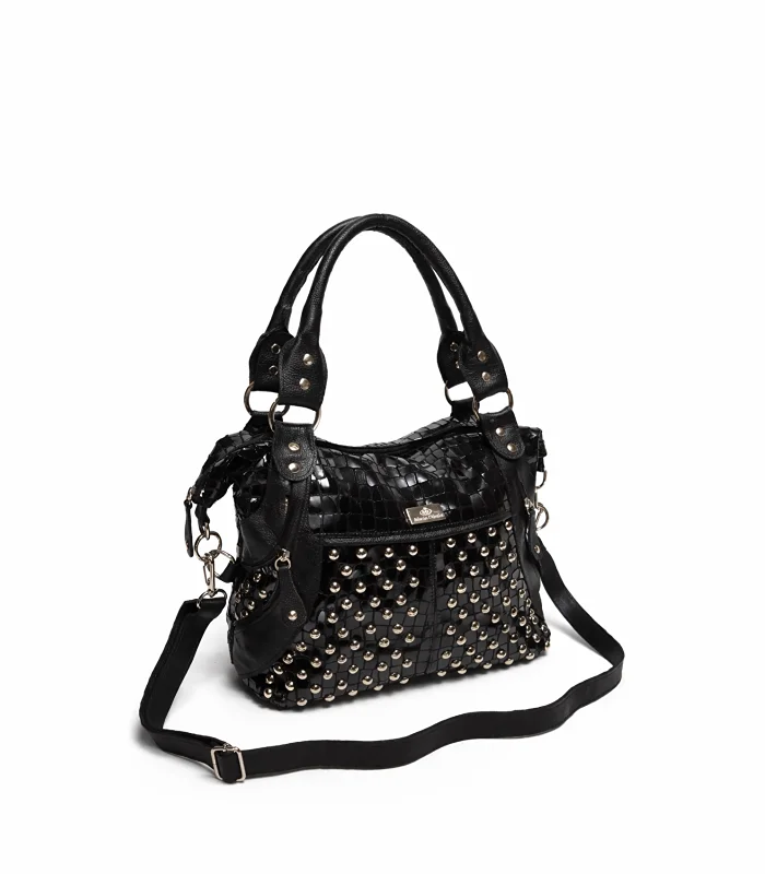bolso-cartera-enilda-negro-croco-charolado Bolso Cartera Enilda - Negro Croco Charolado - Image 1