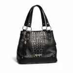 Cartera Mónaco - Peltre Croco