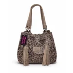 Cartera Sabrina - Animal Print Gris
