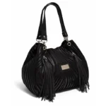 Cartera Sabrina (MD) - Negro Detalle Cebra