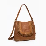 Mochila Cartera Agustina - Marron Con Animal Print