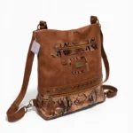 Mochila Cartera Sussi - Marrón/Cobre Reptil