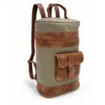 Mochila Matera Uhuaia - Verde Detalles Marrón