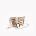 Bandolera Beth - Blanca Tapa Dorada