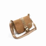 Bandolera Beth - Dorado Tapa Suela Reptil