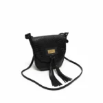 Bandolera Keyla - Negro Tapa Reptil