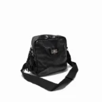 Bandolera Milena - Negro Textura Reptil