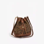 Bolso Cartera Romina - Marrón Animal Print