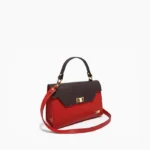 Cartera Fanny - Rojo Tapa Chocolate
