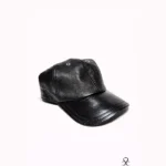 Gorra de cuero - negro