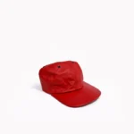 Gorra de cuero - rojo