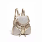 Mochila Abigail - Dorada Detalle Plata