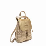 Mochila Cartera Ambar - Dorado / tapa con textura