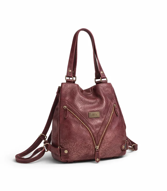 mochila-cartera-ivonne-bordo Mochila Cartera Ivonne - Bordo - Image 1
