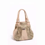 Mochila Cartera Jacinta - Nude Con Dorado