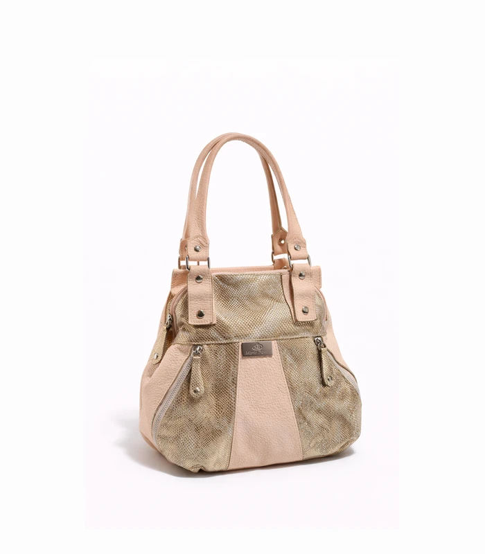 mochila-cartera-jacinta-nude-con-dorado Mochila Cartera Jacinta - Nude Con Dorado - Image 1