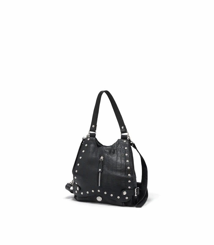 mochila-cartera-negro-tapa-croco Mochila Cartera - Negro Tapa Croco - Image 1