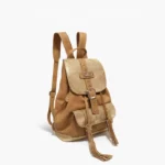 Mochila Lara - Marron Clarto/ Tapa Dorado
