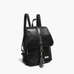 Mochila Natalia - Negro/ Tapa Crocco