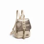 Mochila Natalia - Tiza/Tapa Dorada
