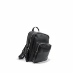 Mochila Zuri - Negro Graneado Bolsillo Brilloso