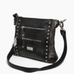 Bandolera Aylen - Negro Animal Print