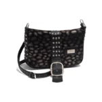 Bandolera Beth - Negro/Animal Print