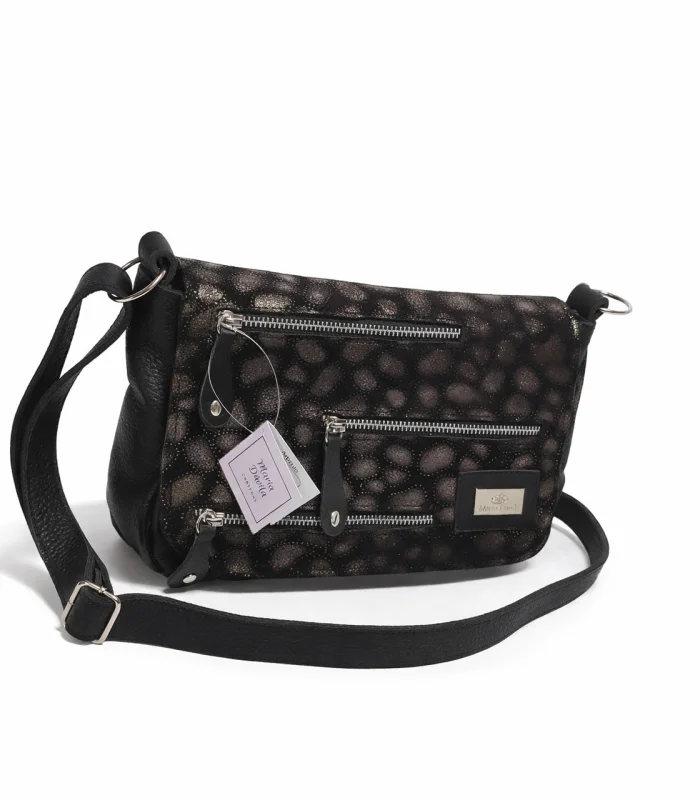 bandolera-federica-negra-animal-print Bandolera Federica - Negra Animal Print - Image 1