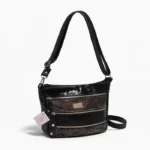 Bandolera Lucy - Negra/Peltre