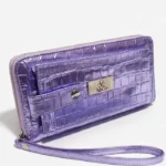 Billetera Portacelular - art. 1902 violeta Malva metalizado