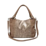 Bolso Cartera Candela - Beige con Animal Print