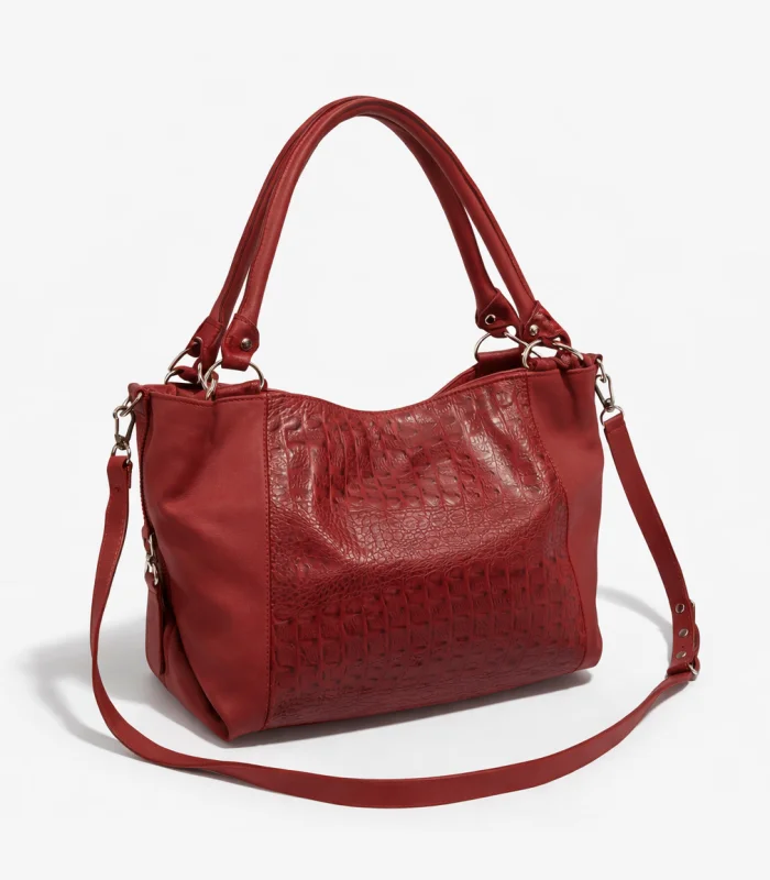 bolso-cartera-candela-rojo-croco Bolso Cartera Candela - Rojo Croco - Image 1