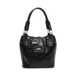 Bolso Cartera Corina - Negro Crocco