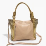 Bolso Cartera Emilia - Beige Detalles Dorados