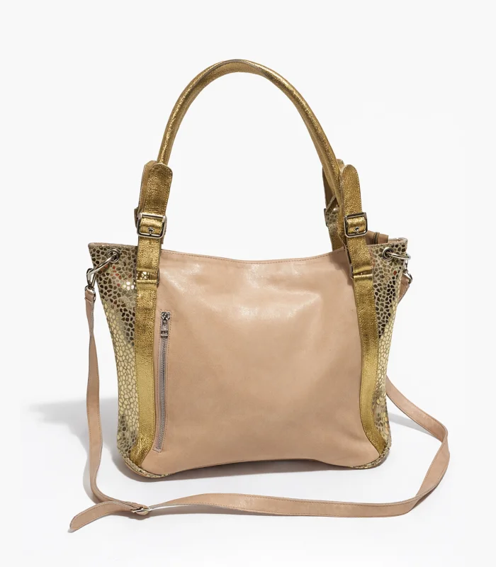 bolso-cartera-emilia-beige-detalles-dorados Bolso Cartera Emilia - Beige Detalles Dorados - Image 1