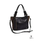 Bolso Cartera Emilia - Negro con Animal Print