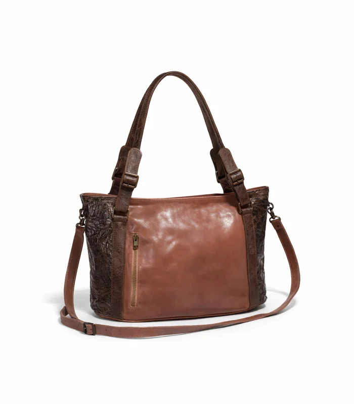 bolso-cartera-emilia-rose-con-chocolate Bolso Cartera Emilia - Rose con Chocolate - Image 1