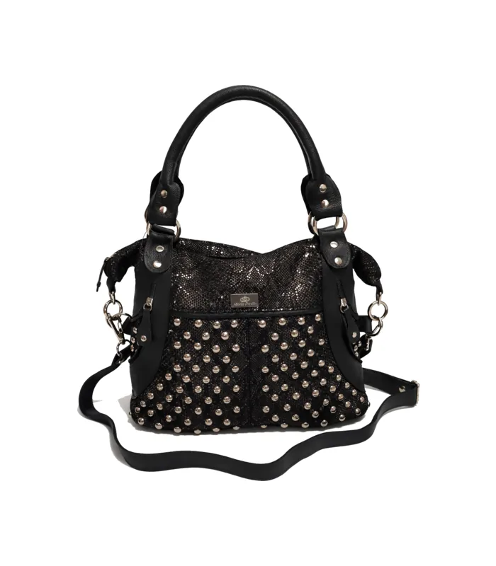 bolso-cartera-enilda-negro-tornasolado Bolso Cartera Enilda - Negro Tornasolado - Image 1