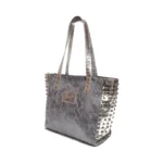 Bolso Cartera Gladys - Plata Reptil