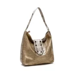 Bolso Cartera Malena - Dorado Atigrado