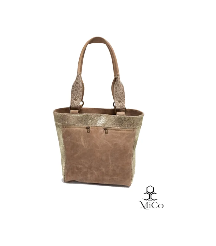 bolso-cartera-renata-beige-con-dorado Bolso Cartera Renata - Beige con Dorado - Image 1