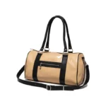 Bolso de Viaje Chico - Camel Detalles Negro