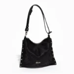 Cartera Bandolera Jujuy - Negro Reptil Brilloso
