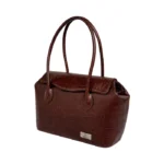 Cartera Camelia - Marron Textura Crocco