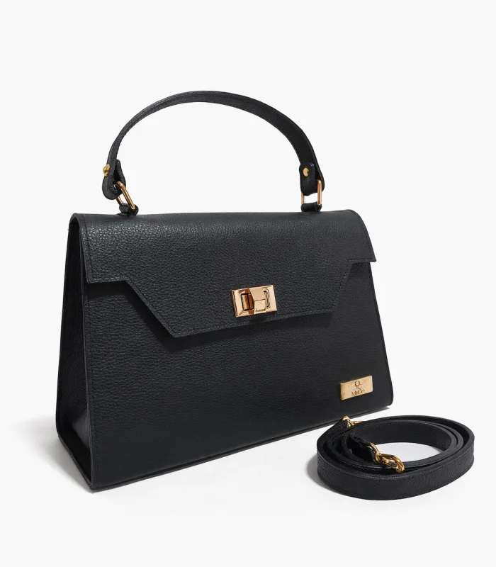 cartera-fanny-negro-graneado Cartera Fanny - Negro Graneado - Image 1
