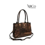 Cartera Isabella (D) - Negro Detalles Cobre