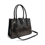 Cartera Isabella (D) - Negro, Reptil Peltre