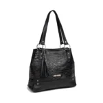 Cartera Mónaco - Negro Croco