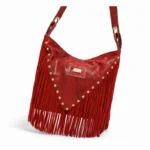 Cartera Mariana - Rojo Con Cuero Brilloso