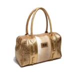 Cartera Nancy - Dorado / Blanco